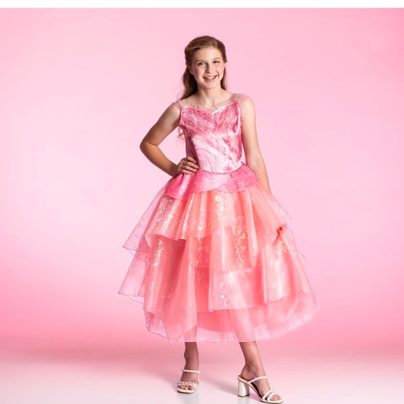 WICKED NEW Glinda the good witch deluxe official girls costume -pink - Picture 4 of 9